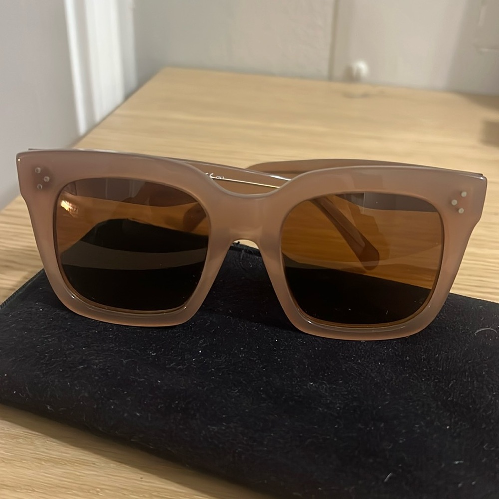 Celine Sunglasses Tan Frame, Brown Lenses, 51MM